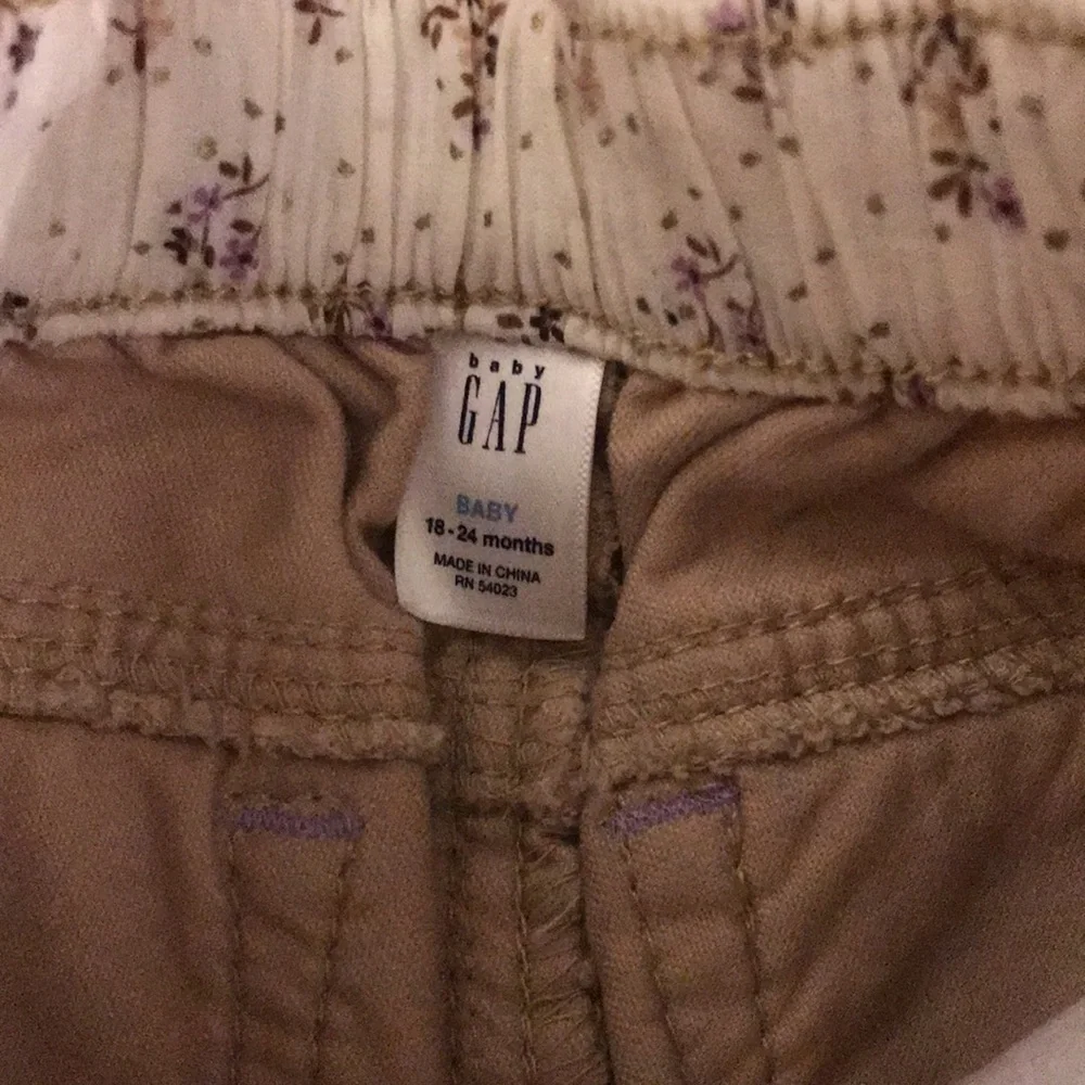 Baby Gap Thick Tan Velvet Feeling Pants